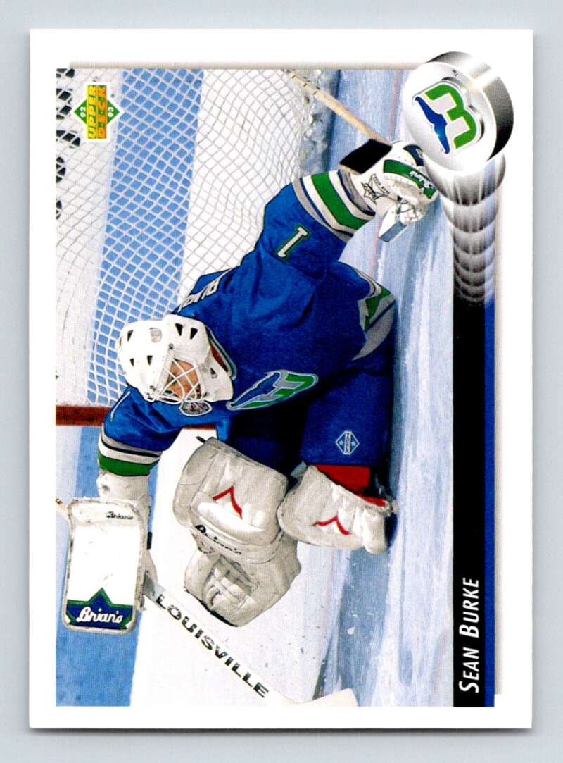 1992-93 Upper Deck Hockey  #518 Sean Burke  Hartford Whalers  Image 1