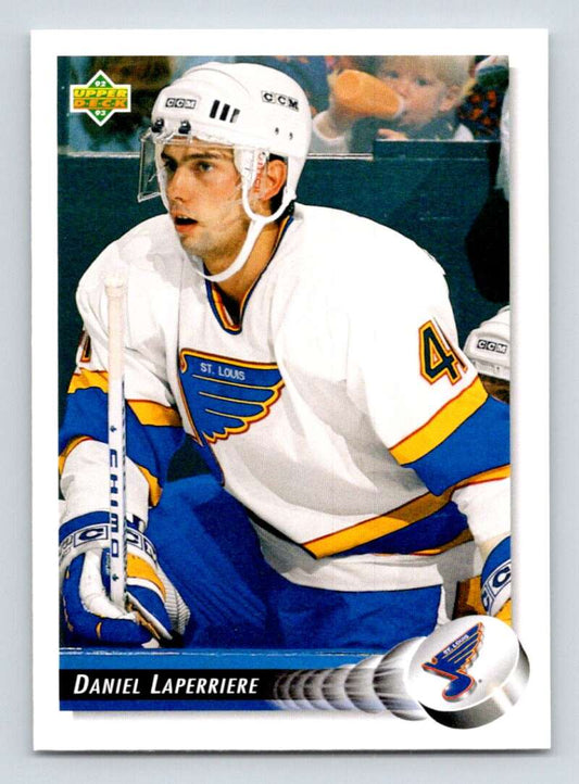 1992-93 Upper Deck Hockey  #525 Daniel Laperriere  RC Rookie St. Louis Blues  Image 1