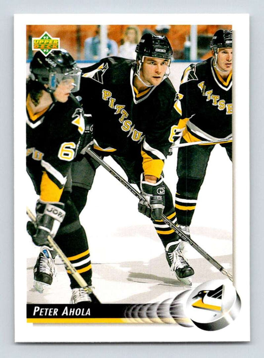 1992-93 Upper Deck Hockey  #526 Peter Ahola  Pittsburgh Penguins  Image 1