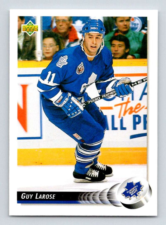1992-93 Upper Deck Hockey  #527 Guy Larose  Toronto Maple Leafs  Image 1