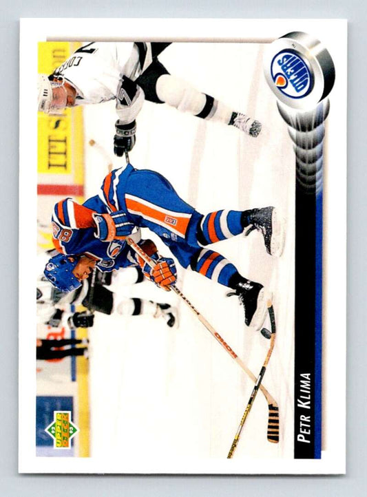 1992-93 Upper Deck Hockey  #551 Petr Klima  Edmonton Oilers  Image 1