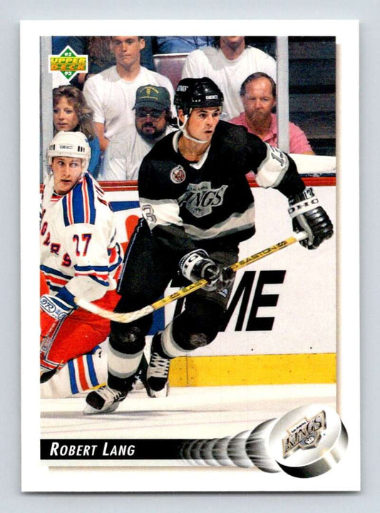 1992-93 Upper Deck Hockey  #552 Robert Lang  RC Rookie Los Angeles Kings  Image 1