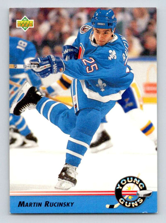 1992-93 Upper Deck Hockey  #556 Martin Rucinsky YG  Quebec Nordiques  Image 1
