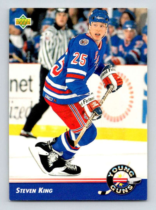 1992-93 Upper Deck Hockey  #575 Steven King YG  RC Rookie New York Rangers  Image 1