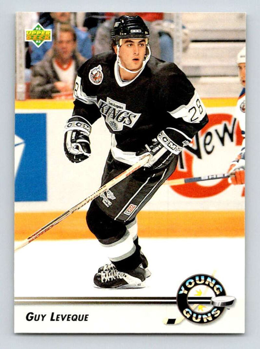 1992-93 Upper Deck Hockey  #576 Guy Leveque YG  RC Rookie Los Angeles Kings  Image 1