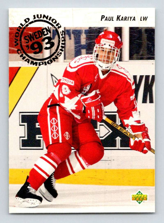 1992-93 Upper Deck Hockey  #586 Paul Kariya  RC Rookie  Image 1