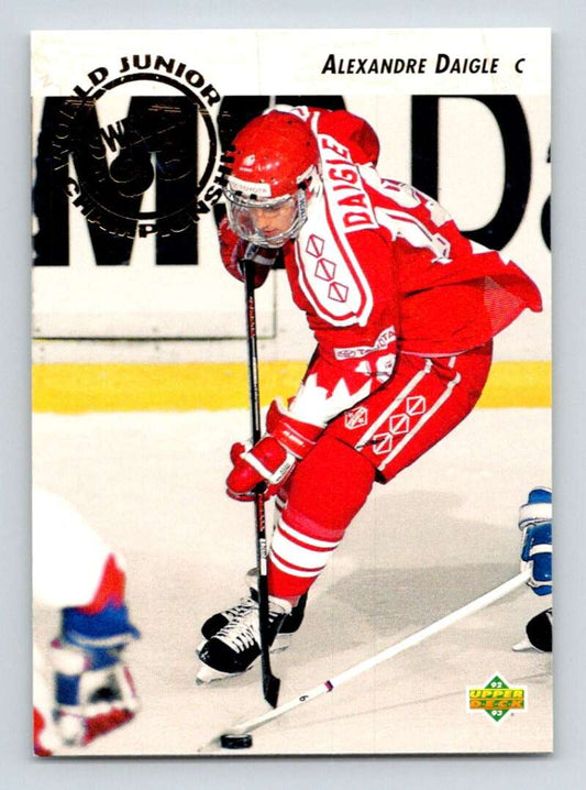 1992-93 Upper Deck Hockey  #587 Alexandre Daigle  RC Rookie  Image 1