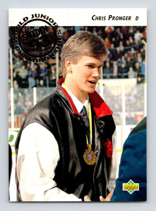 1992-93 Upper Deck Hockey  #591 Chris Pronger  RC Rookie  Image 1