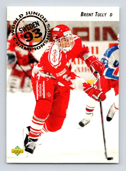 1992-93 Upper Deck Hockey  #592 Brent Tully  RC Rookie  Image 1
