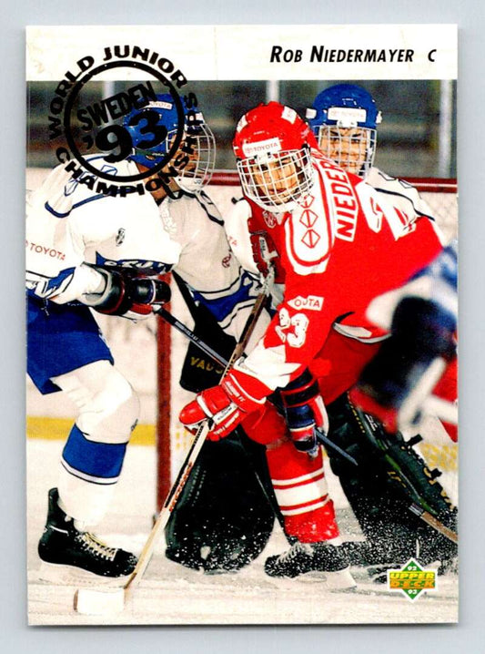 1992-93 Upper Deck Hockey  #593 Rob Niedermayer  RC Rookie  Image 1