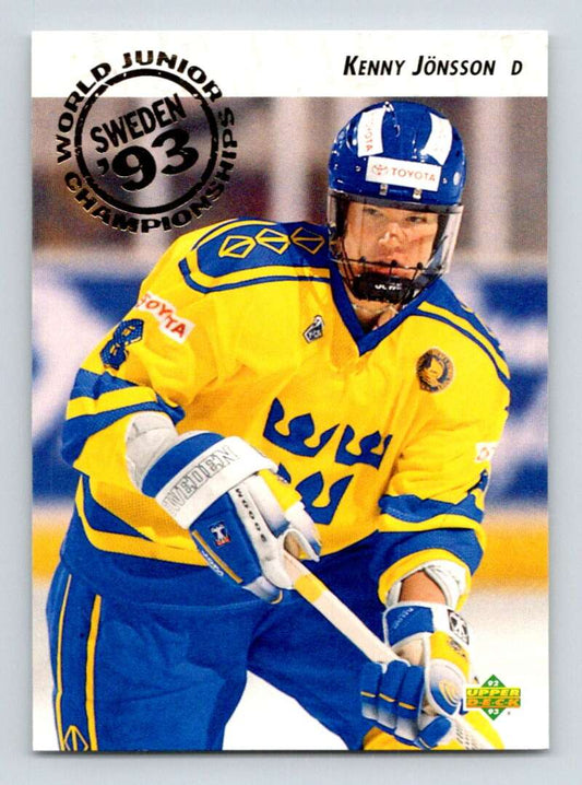 1992-93 Upper Deck Hockey  #596 Kenny Jonsson  RC Rookie  Image 1