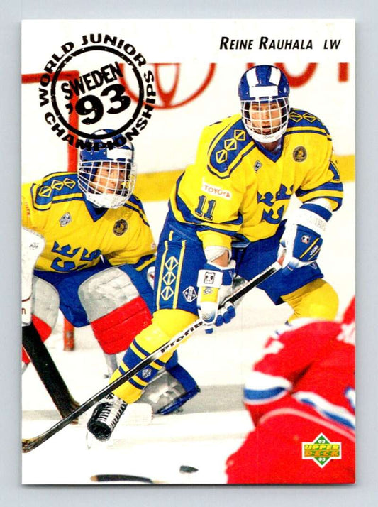 1992-93 Upper Deck Hockey  #598 Reine Rauhala  RC Rookie  Image 1