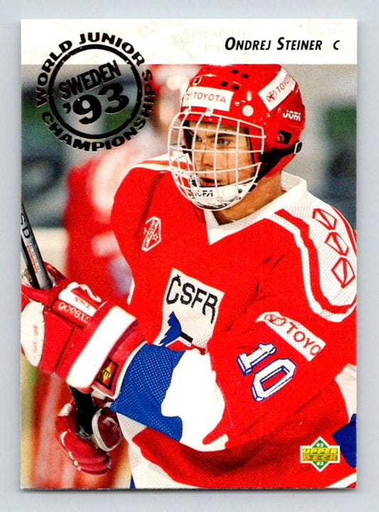 1992-93 Upper Deck Hockey  #604 Ondrej Steiner  RC Rookie  Image 1