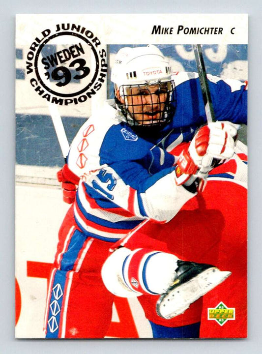 1992-93 Upper Deck Hockey  #607 Mike Pomichter  RC Rookie  Image 1