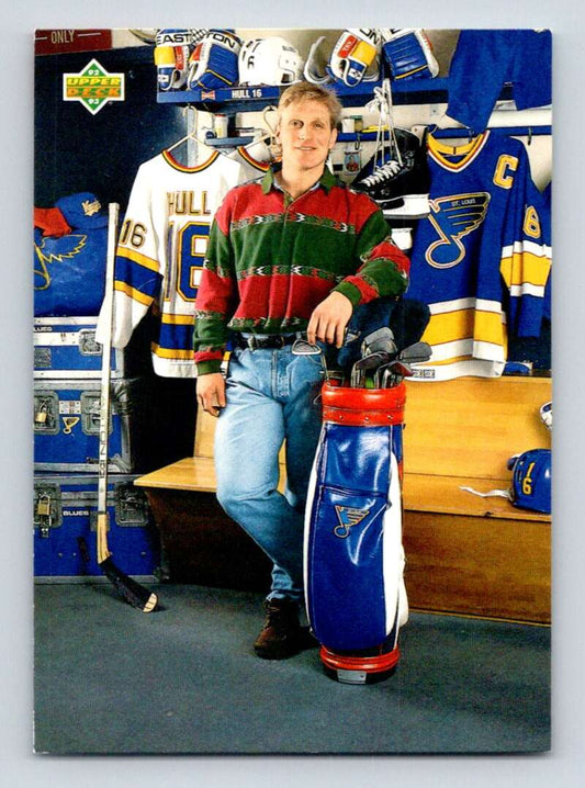 1992-93 Upper Deck Hockey  #620 Brett Hull PRO  St. Louis Blues  Image 1