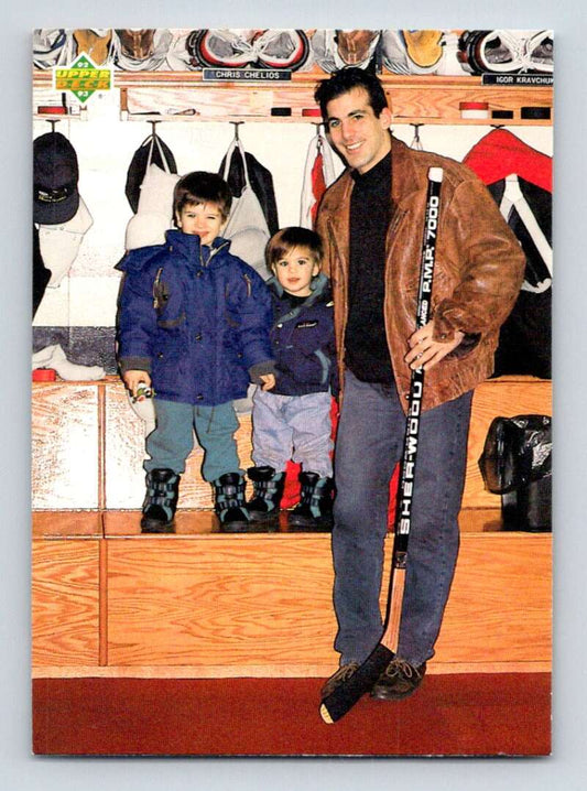 1992-93 Upper Deck Hockey  #629 Chris Chelios  Chicago Blackhawks  Image 1