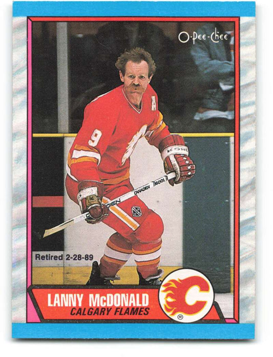 1989-90 O-Pee-Chee #7 Lanny McDonald  Calgary Flames  Image 1