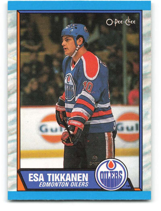 1989-90 O-Pee-Chee #12 Esa Tikkanen  Edmonton Oilers  Image 1