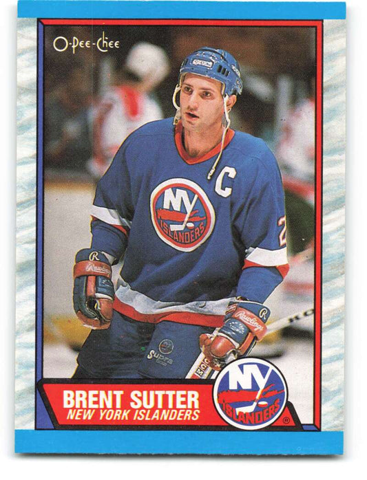 1989-90 O-Pee-Chee #14 Brent Sutter  New York Islanders  Image 1