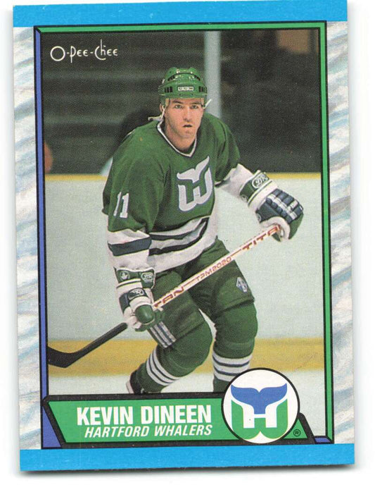 1989-90 O-Pee-Chee #20 Kevin Dineen  Hartford Whalers  Image 1