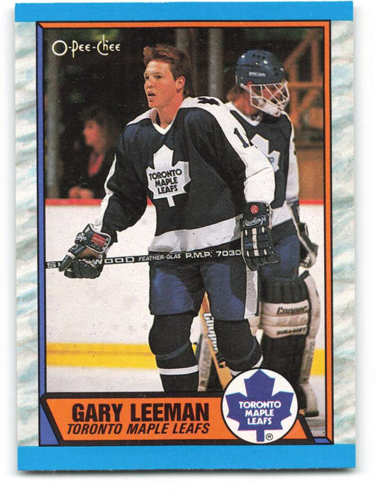 1989-90 O-Pee-Chee #22 Gary Leeman  Toronto Maple Leafs  Image 1