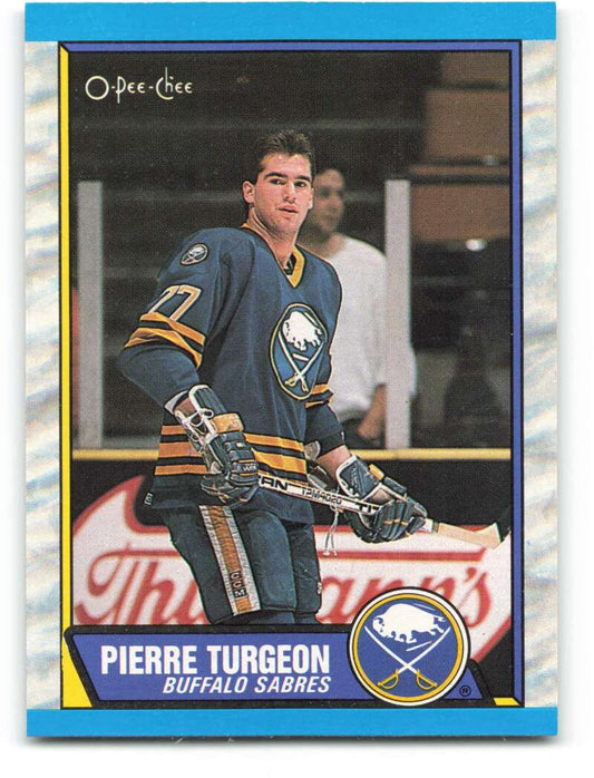 1989-90 O-Pee-Chee #25 Pierre Turgeon  Buffalo Sabres  Image 1