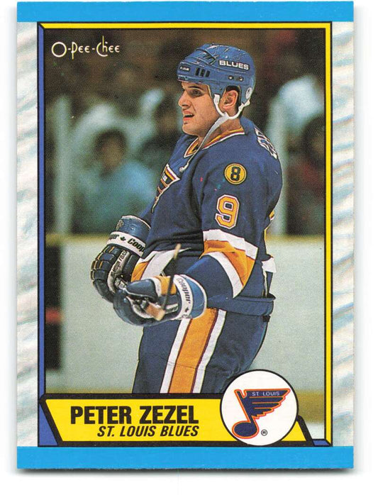 1989-90 O-Pee-Chee #27 Peter Zezel  St. Louis Blues  Image 1