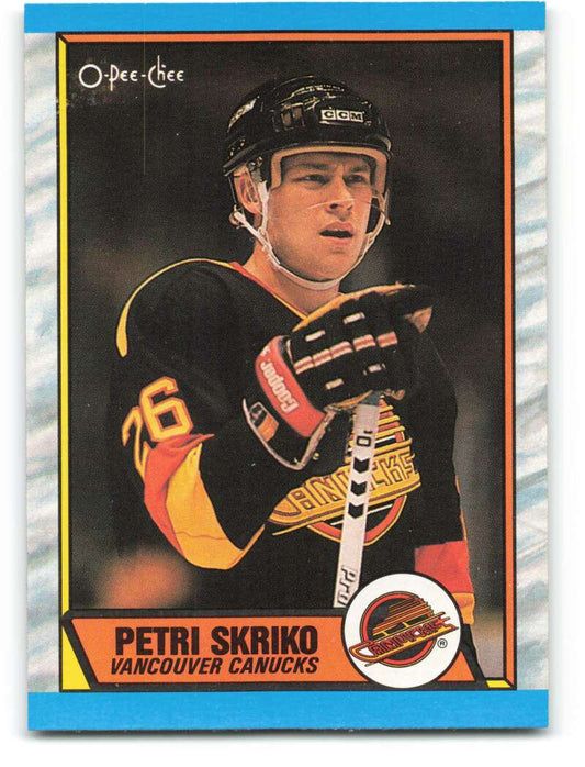 1989-90 O-Pee-Chee #33 Petri Skriko  Vancouver Canucks  Image 1
