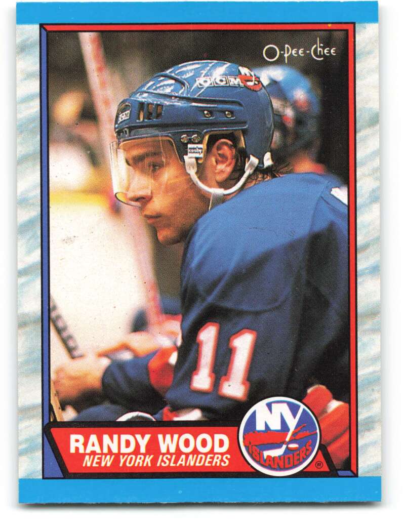 1989-90 O-Pee-Chee #35 Randy Wood  New York Islanders  Image 1