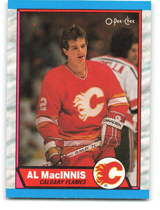 1989-90 O-Pee-Chee #49 Al MacInnis  Calgary Flames  Image 1