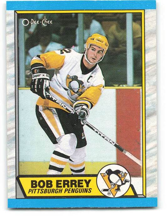 1989-90 O-Pee-Chee #50 Bob Errey  RC Rookie Pittsburgh Penguins  Image 1