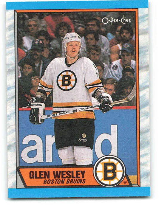 1989-90 O-Pee-Chee #51 Glen Wesley  Boston Bruins  Image 1