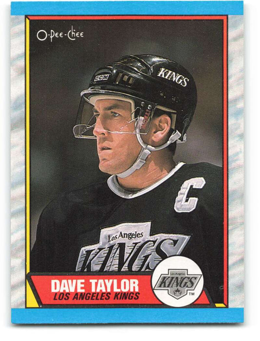 1989-90 O-Pee-Chee #58 Dave Taylor  Los Angeles Kings  Image 1