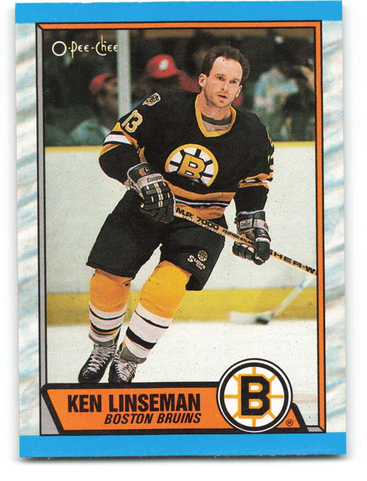 1989-90 O-Pee-Chee #62 Ken Linseman  Boston Bruins  Image 1