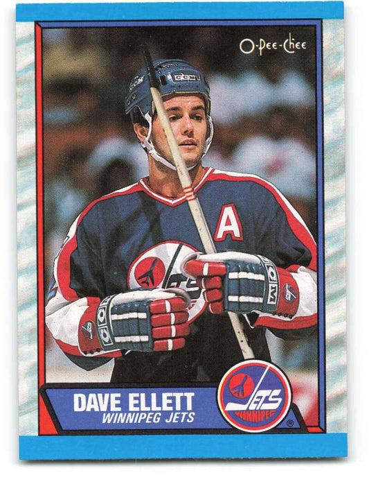 1989-90 O-Pee-Chee #69 Dave Ellett  Winnipeg Jets  Image 1