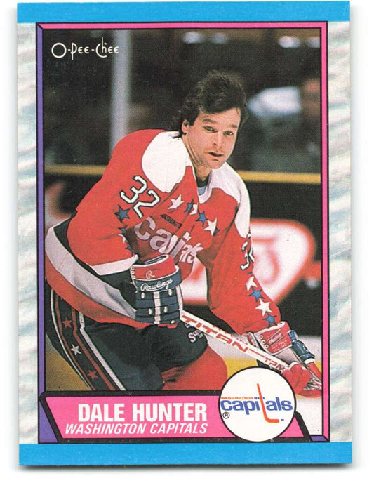 1989-90 O-Pee-Chee #76 Dale Hunter  Washington Capitals  Image 1