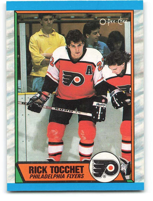 1989-90 O-Pee-Chee #80 Rick Tocchet  Philadelphia Flyers  Image 1
