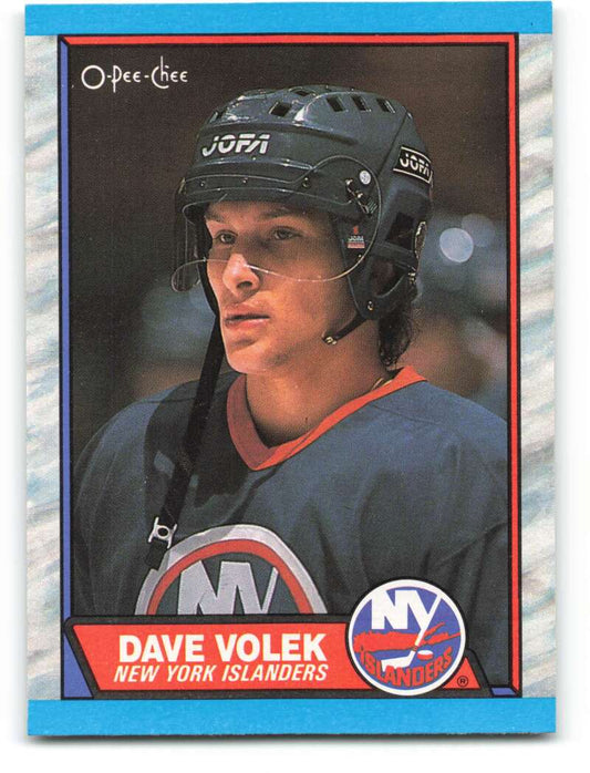 1989-90 O-Pee-Chee #85 David Volek  RC Rookie New York Islanders  Image 1