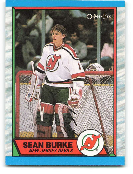 1989-90 O-Pee-Chee #92 Sean Burke  New Jersey Devils  Image 1