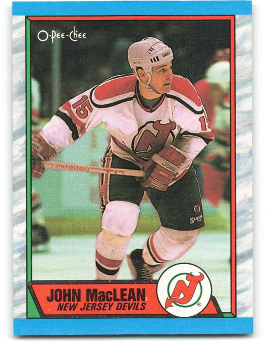 1989-90 O-Pee-Chee #102 John MacLean  New Jersey Devils  Image 1