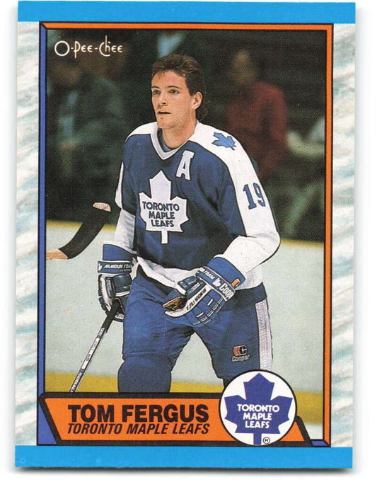 1989-90 O-Pee-Chee #103 Tom Fergus  Toronto Maple Leafs  Image 1
