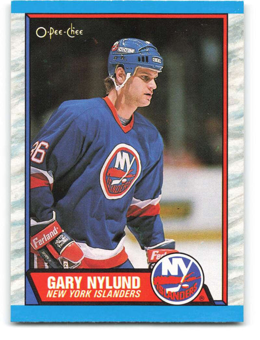 1989-90 O-Pee-Chee #105 Gary Nylund  New York Islanders  Image 1