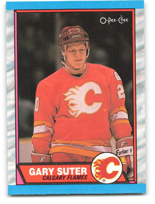 1989-90 O-Pee-Chee #108 Gary Suter  Calgary Flames  Image 1