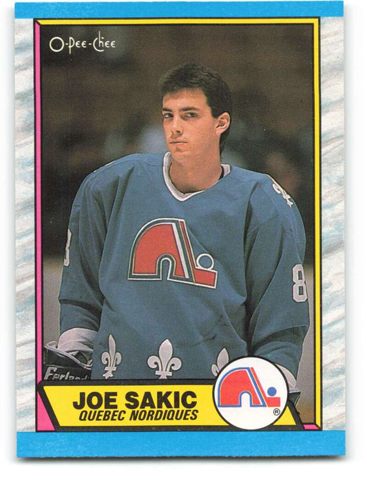 1989-90 O-Pee-Chee #113 Joe Sakic  RC Rookie Quebec Nordiques  Image 1