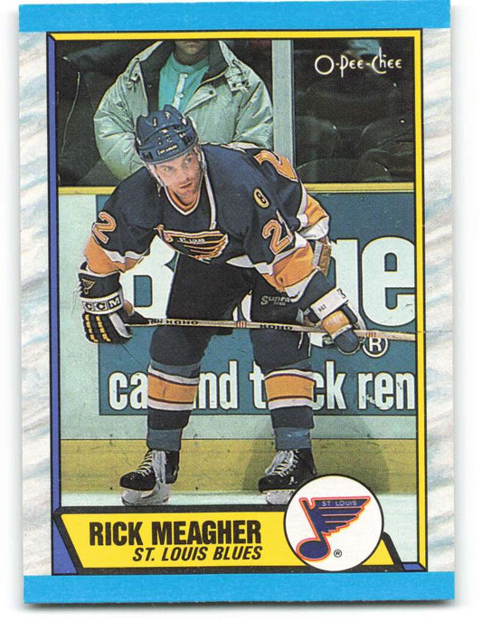 1989-90 O-Pee-Chee #116 Rick Meagher  St. Louis Blues  Image 1