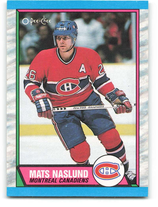 1989-90 O-Pee-Chee #118 Mats Naslund  Montreal Canadiens  Image 1