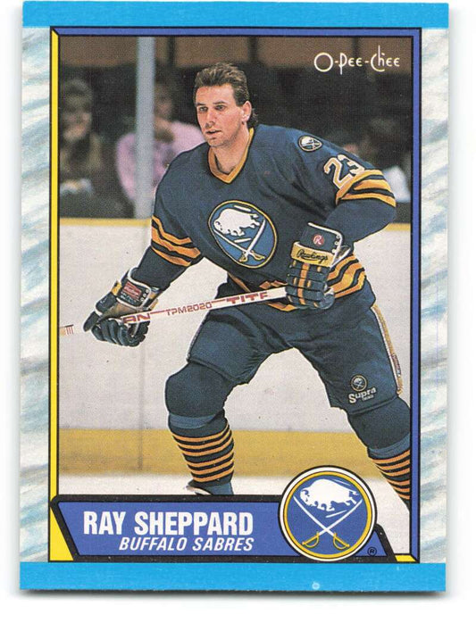1989-90 O-Pee-Chee #119 Ray Sheppard  Buffalo Sabres  Image 1