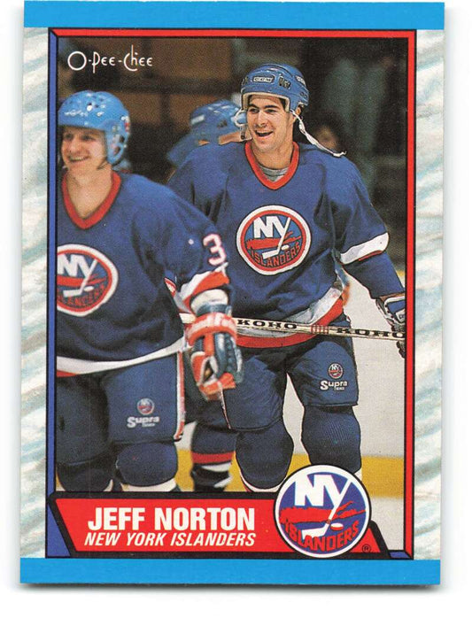 1989-90 O-Pee-Chee #120 Jeff Norton  RC Rookie New York Islanders  Image 1