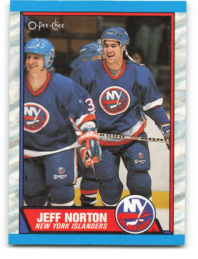 1989-90 O-Pee-Chee #120 Jeff Norton  RC Rookie New York Islanders  Image 1