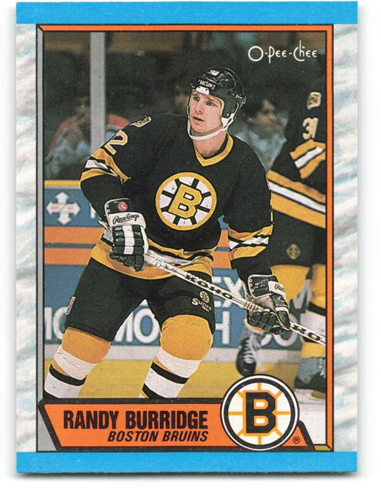 1989-90 O-Pee-Chee #121 Randy Burridge  Boston Bruins  Image 1